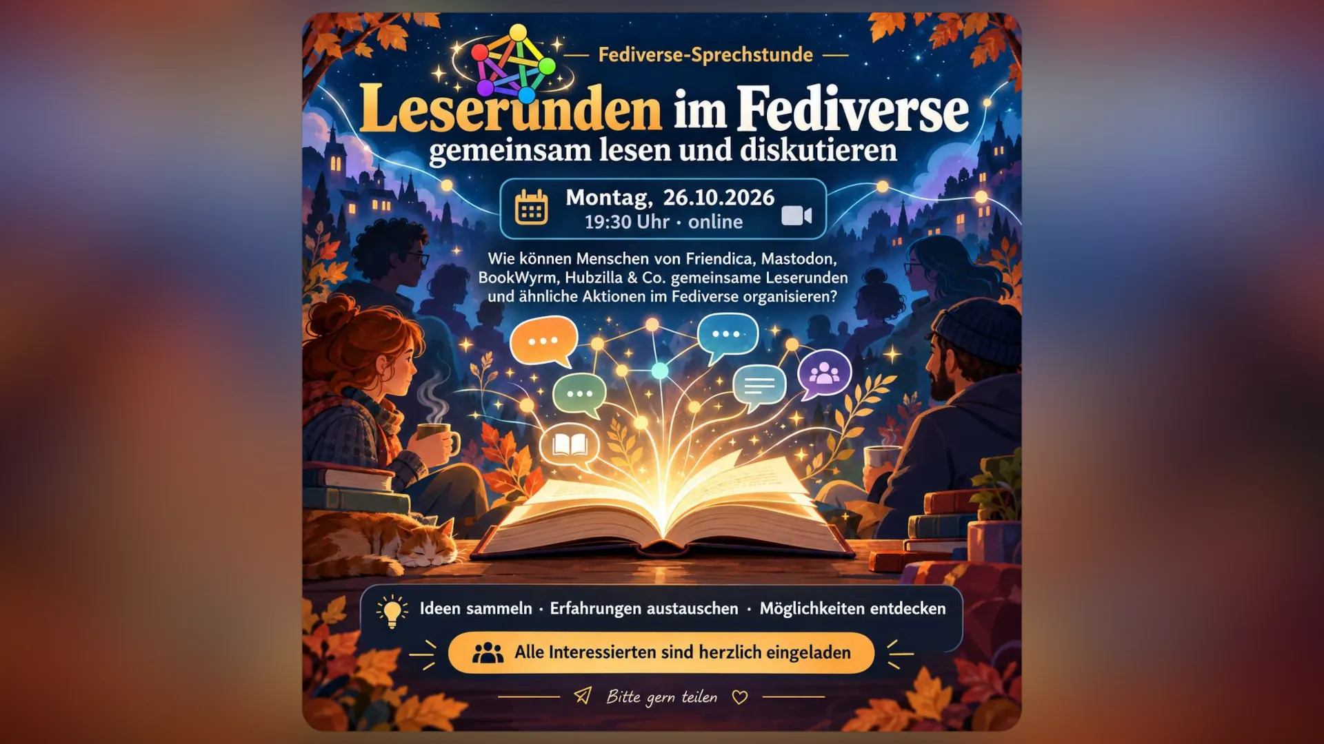 Fediverse-Sprechstunde am 26.10.2026